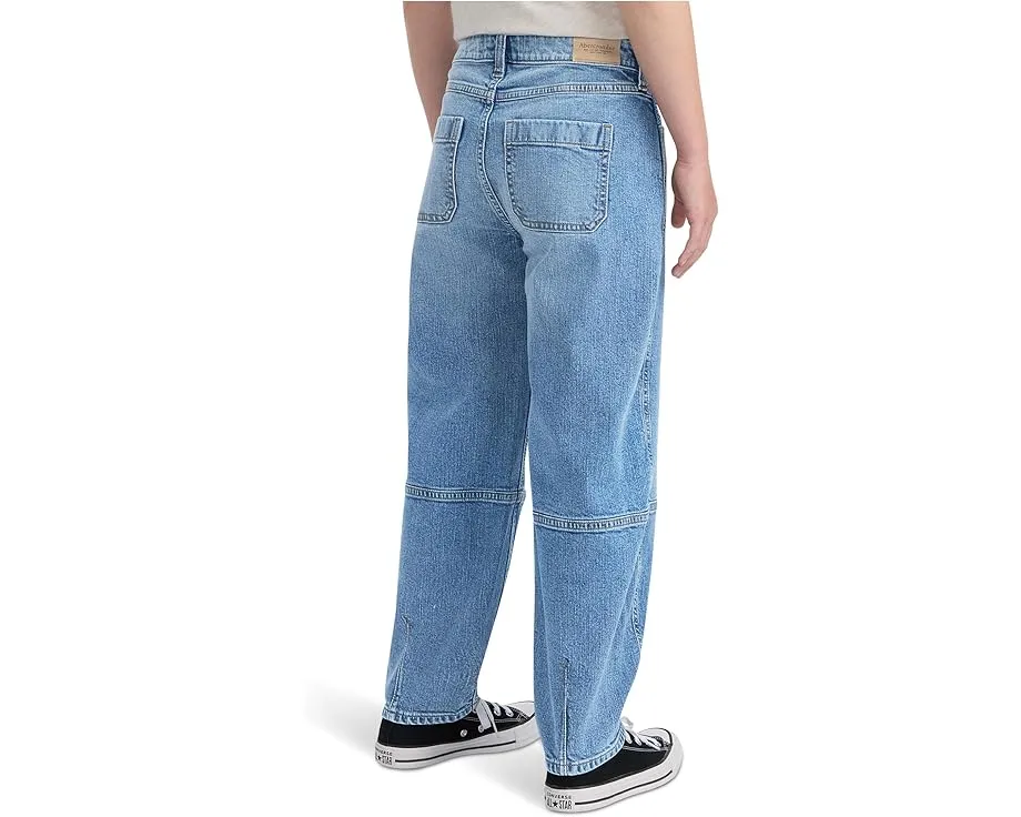 Джинсы Abercrombie & Fitch High-Rise Balloon с завышенной талией и клешем