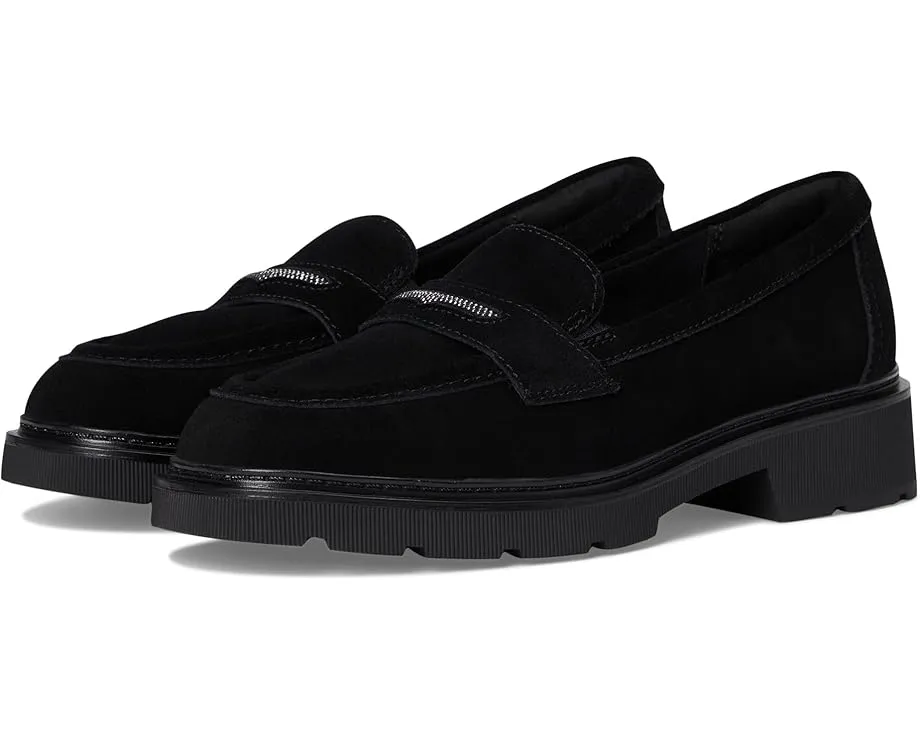 Лоферы Clarks Lauryl Step из замши с эластичной вставкой и стелькой Ultimate Comfort