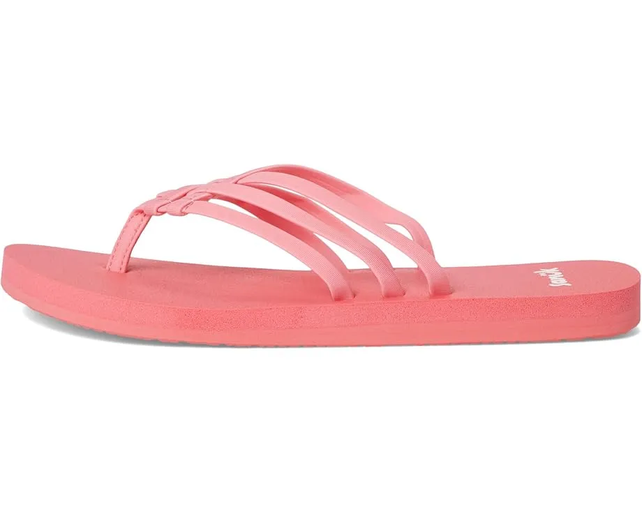 Sanuk Yoga Sandy II сланцы с несколькими ремешками и стелькой из пены с эффектом памяти