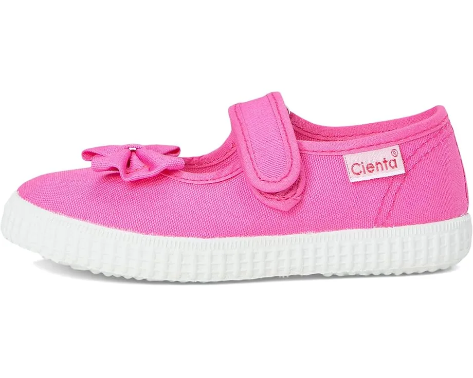Детские туфли Cienta 56060 с бантиком и застежкой на липучке