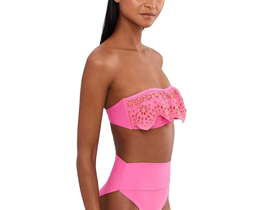 Топ-бандо Tanvi с ажурными деталями и съемными бретелями для универсальности