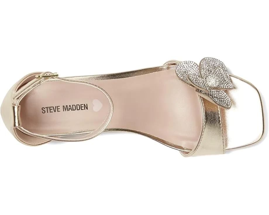 Steve Madden Kids Сандалии Kindra с металлическим верхом и стразами