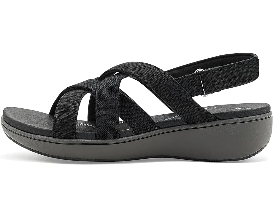 Сандалии Clarks Breezerae Ana с перекрестными ремнями и регулируемым задним ремешком