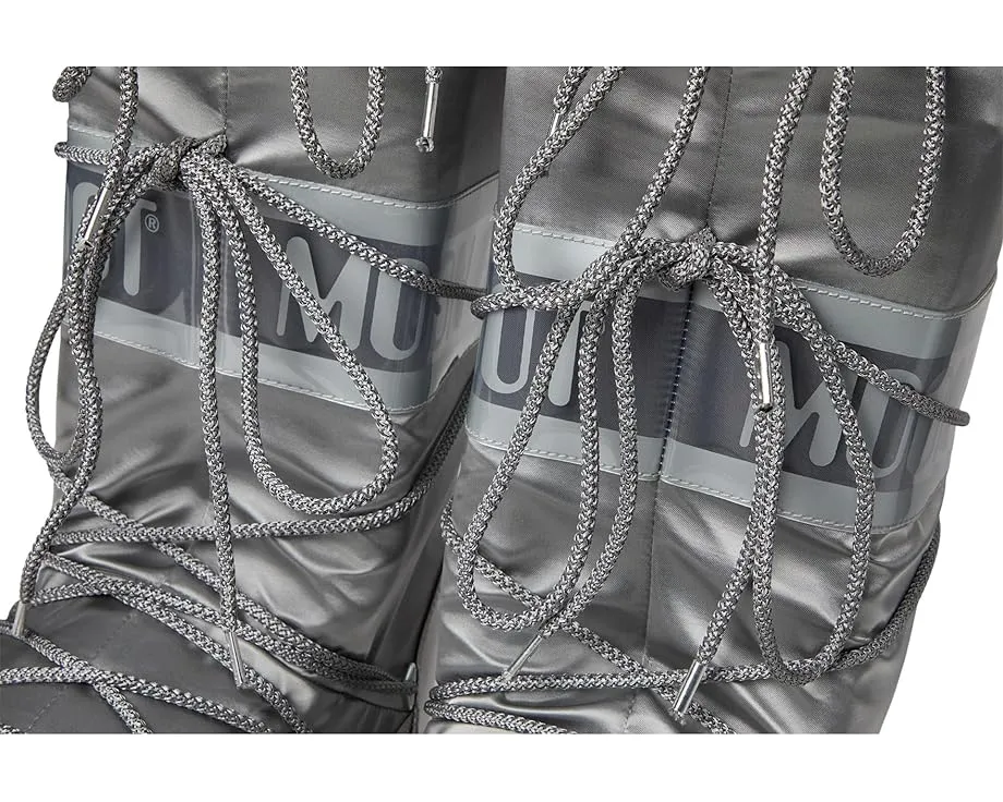 Ботинки MOON BOOT Icon Glance с блестящим атласом и термоизоляцией