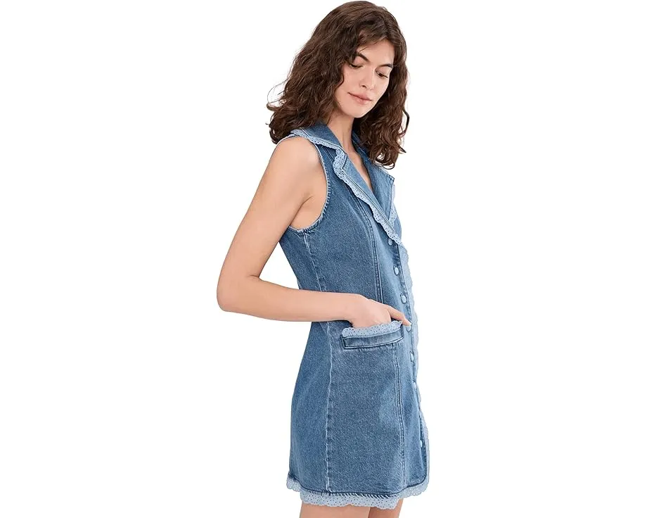 Платье Maddox с воротником и карманами из смесового хлопка