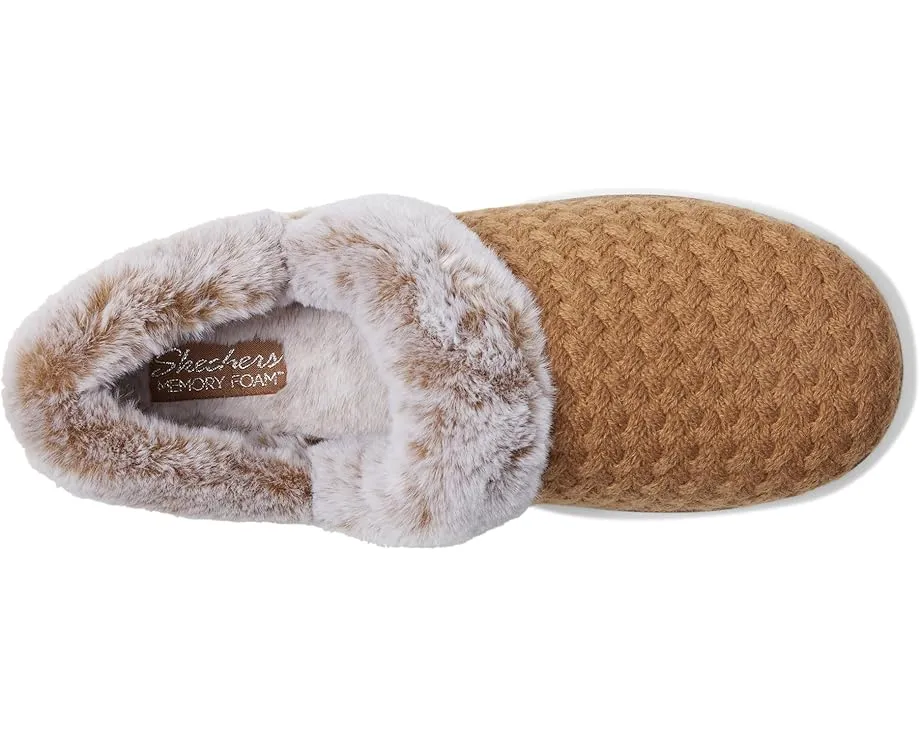 Тапочки SKECHERS Cozy Campfire Frosty Promise с веганским стеганым верхом из искусственного меха