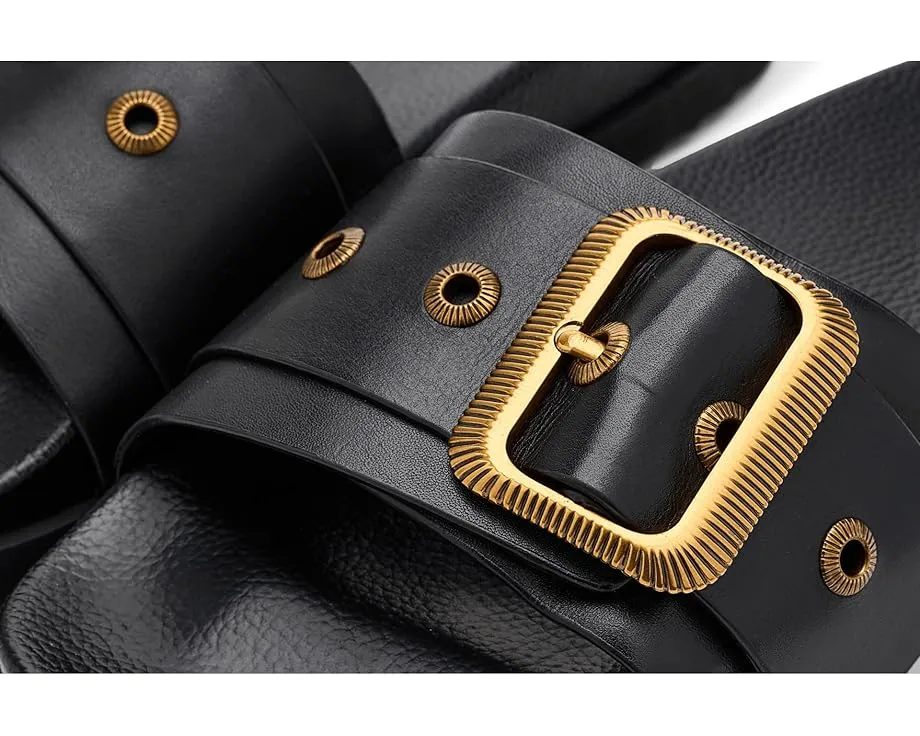 Западные сандалии AllSaints Ellie с крупной пряжкой и кожаным верхом