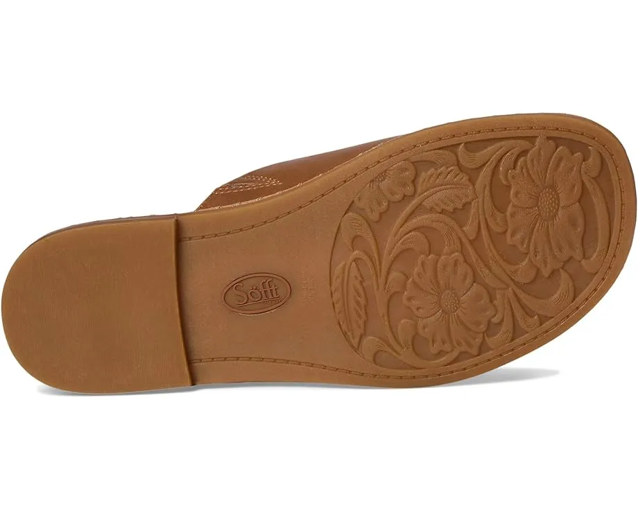 Плоские сандалии Sofft Noble II с широким переплетением и контурной стелькой