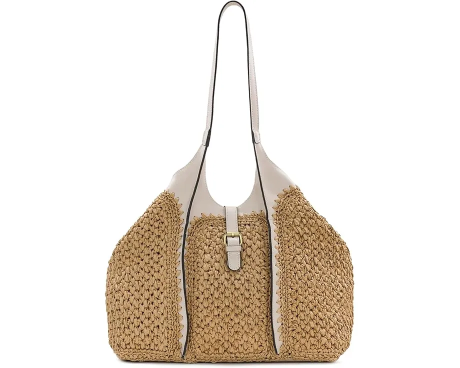 Сумка-сатчел Patricia Nash Santorini из бумажной соломки с магнитной застежкой