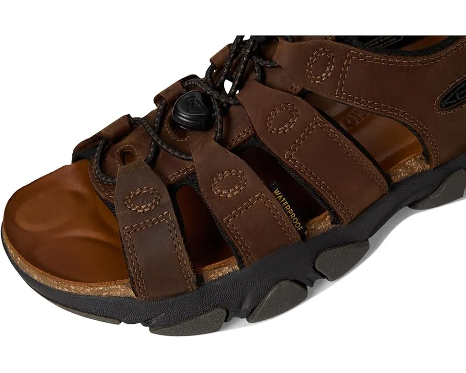 Сандалии KEEN Daytona II с водонепроницаемой кожей и пробковой подошвой