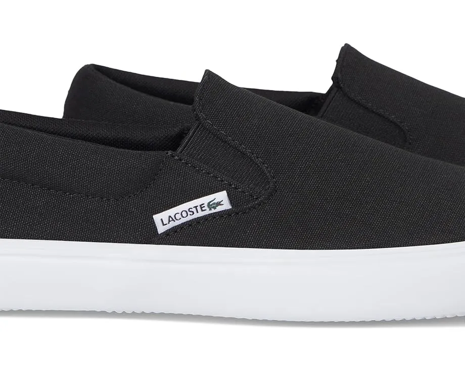 Lacoste Slip-On Base слипоны из хлопка с круглым носком