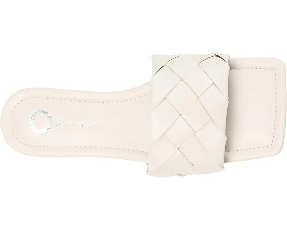 Сандалии Journee Collection Cassay с квадратным носком и низким каблуком