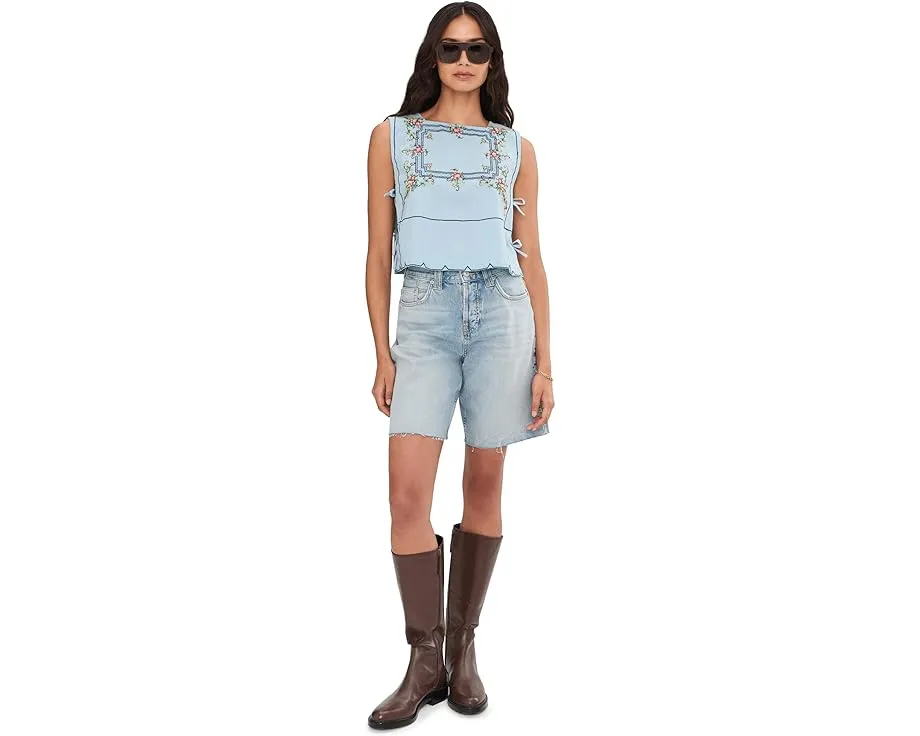 Кроп-топ Free People Garden Wall с вышивкой и открытыми боками