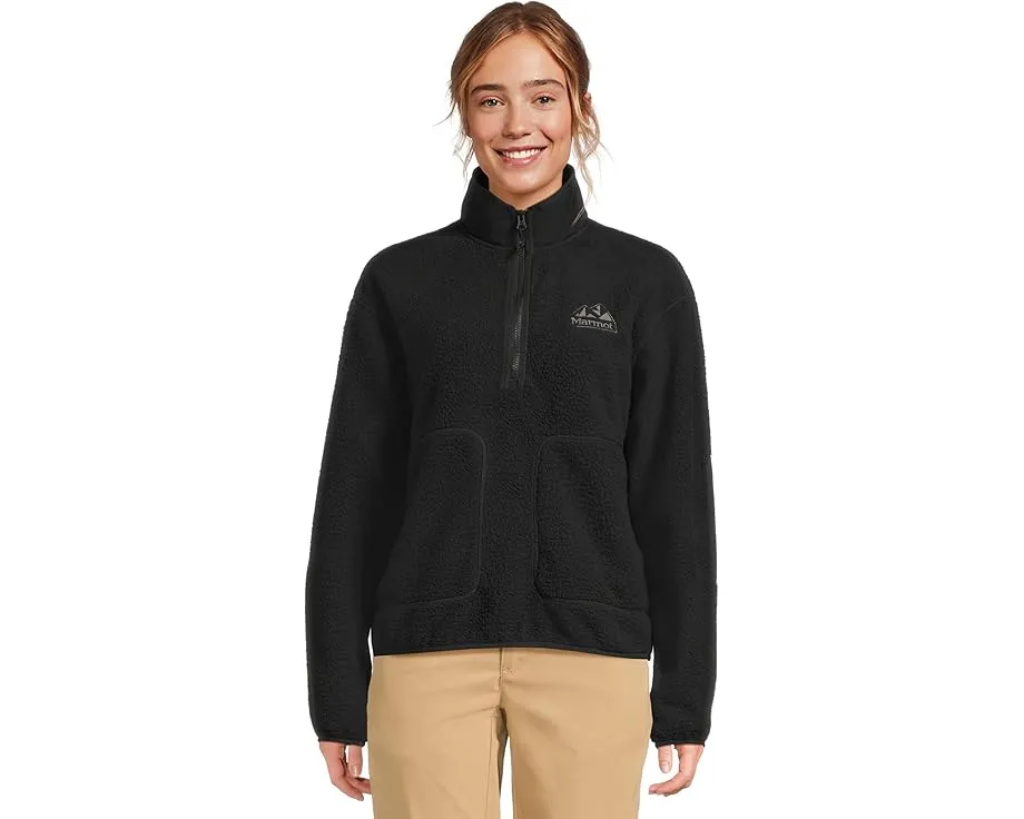 Толстовка Marmot Wanderer из высоковорсного флиса с накладками на плечах и локтях