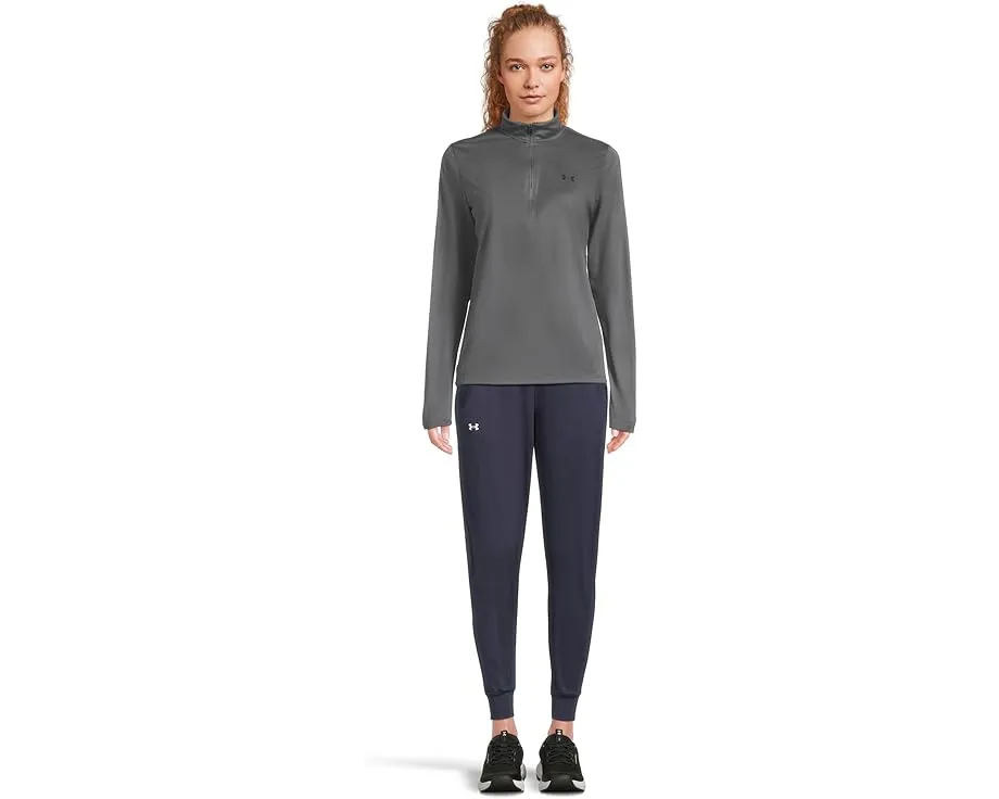 Under Armour футболка Tech 1/2 Zip Solid с воротником и длинными рукавами
