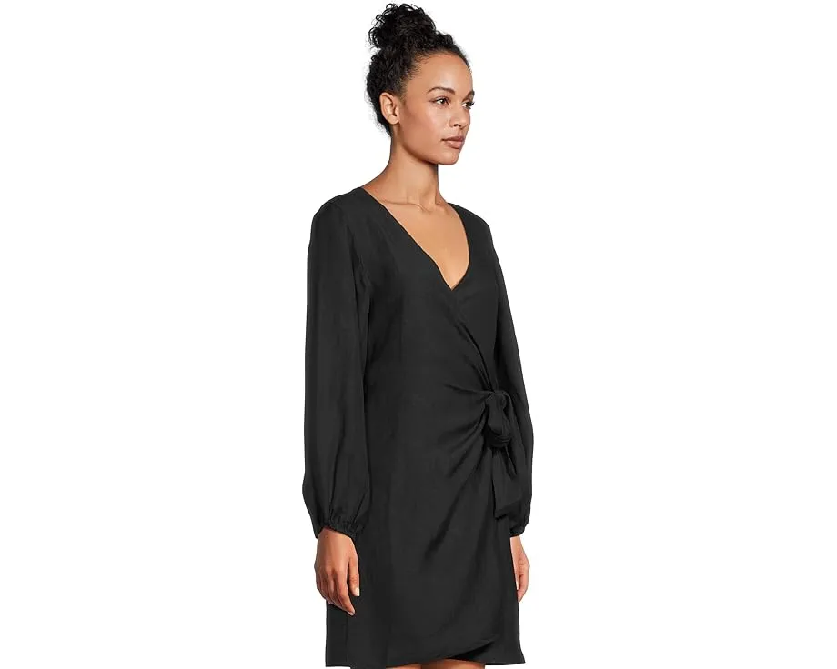 Платье Tommy Bahama Stamped Lucia Wrap с длинными рукавами и запахом