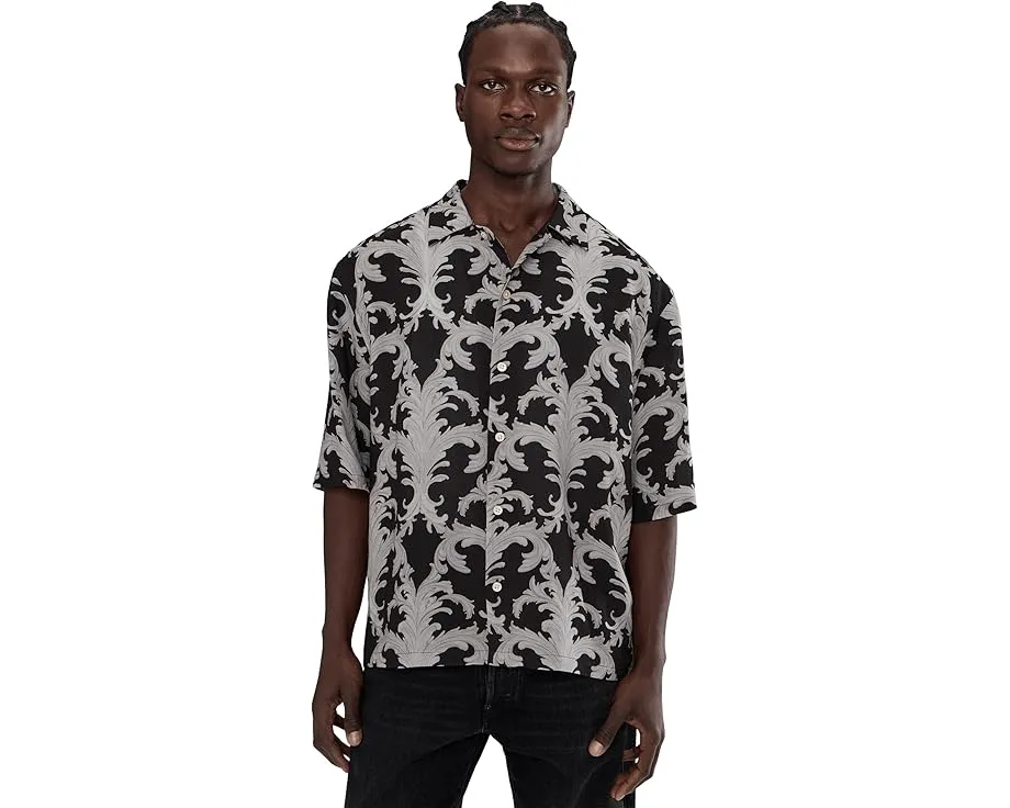 Рубашка AllSaints Motif с коротким рукавом и ярким принтом