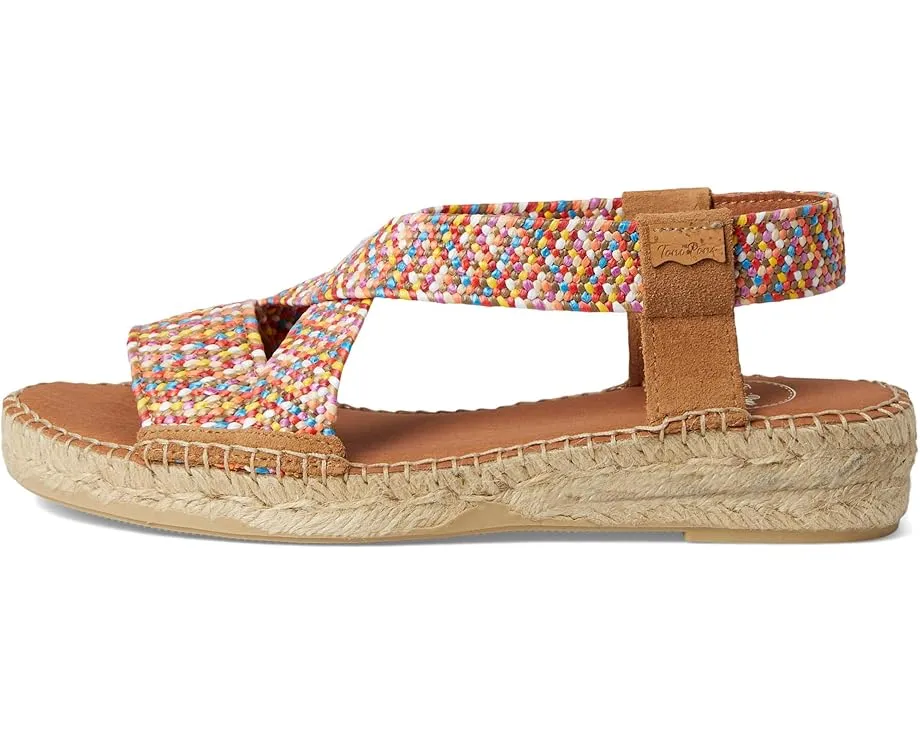 Сандалии Toni Pons Eliana с плетеными лямками и застежкой на липучке