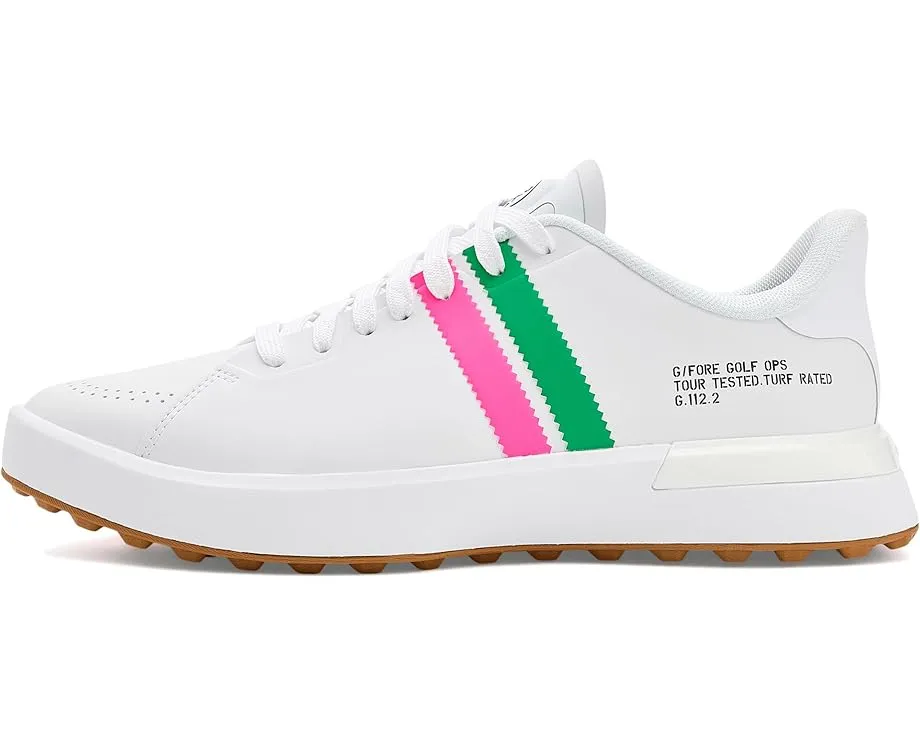 Гибридные гольф-ботинки GFORE G.112 Suede Striped Kiltie с замшевыми полосками