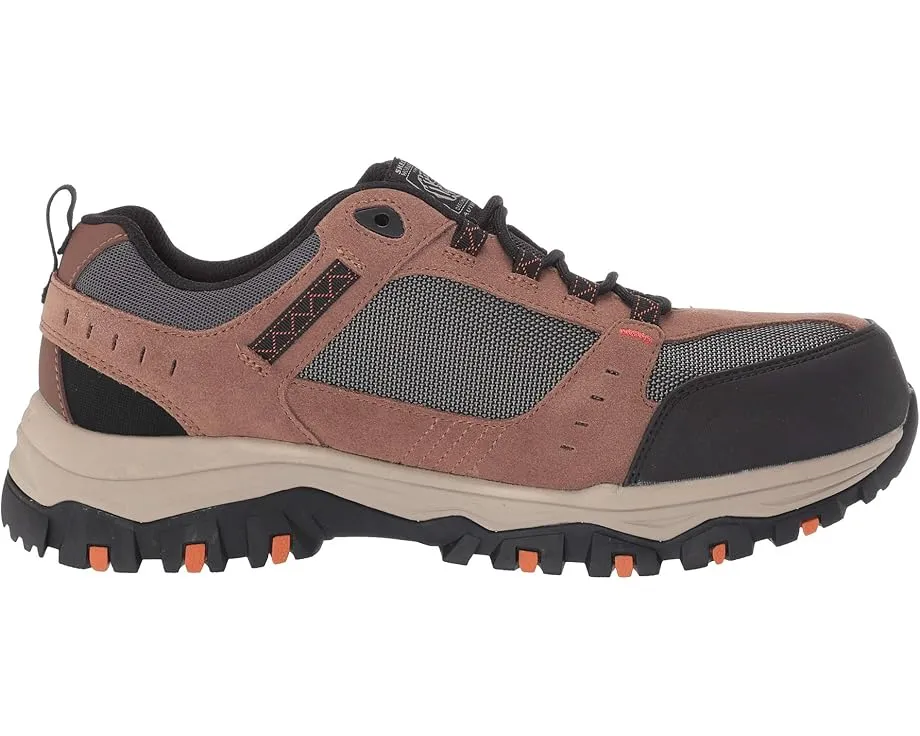 Ботинки композитные Skechers Greetah Comp Toe коричнево-черные