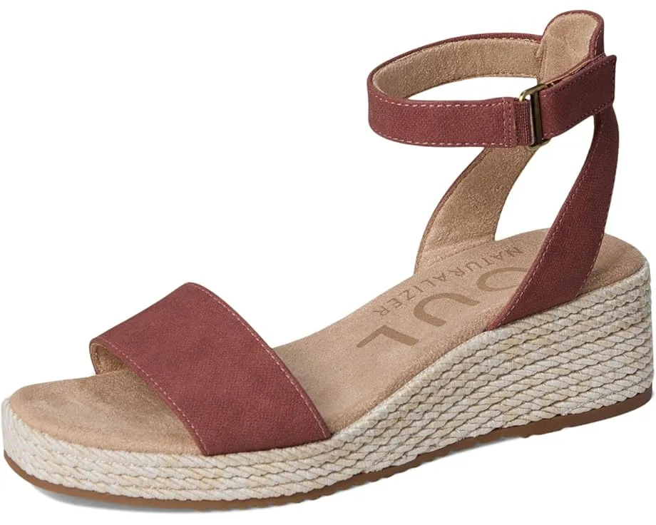 Сандалии SOUL Naturalizer Gloria на клиновидном каблуке с плетеными деталями