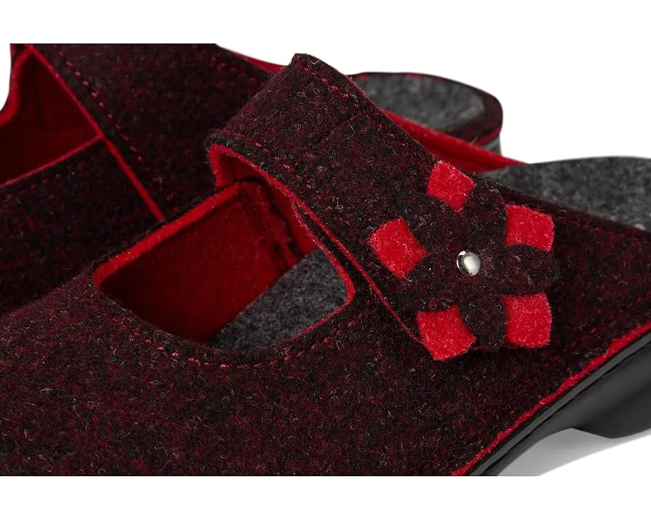 Клоги Finn Comfort Arlberg Barolo Doublefilz из шерсти с пробковой стелькой