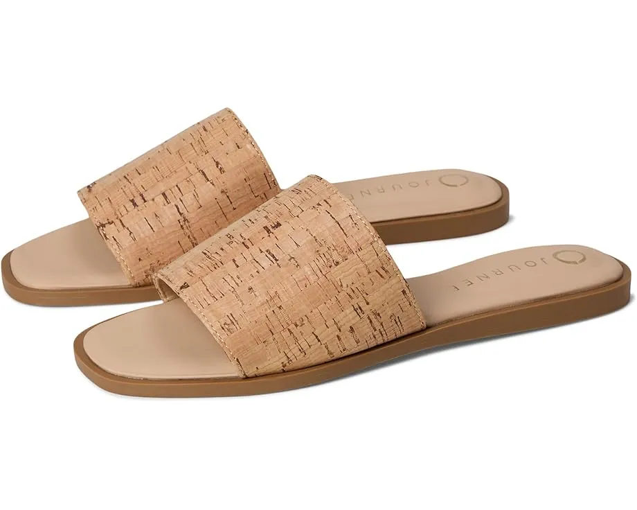 Сандалии Journee Collection Prisilla с плоской подошвой и одной полосой