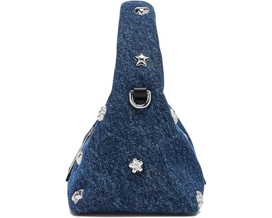 Микро сумка кроссбоди Mini Icon Stud Denim Micro с заклепками Marc Jacobs