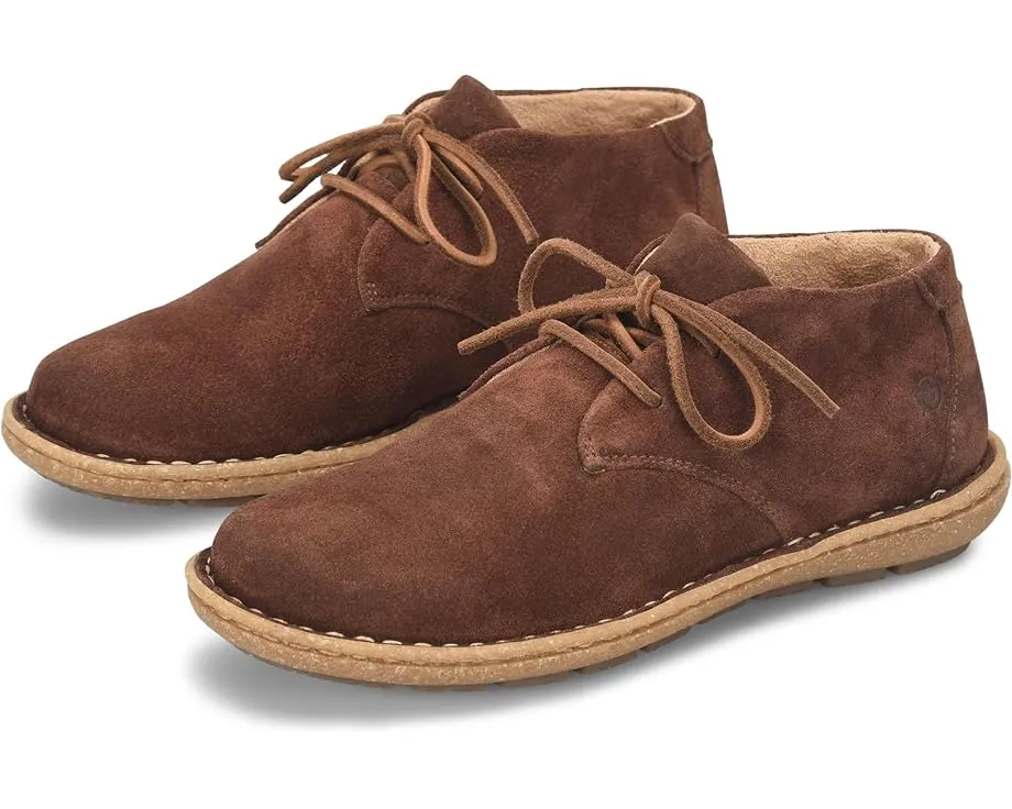 Ботильоны Born Nuala II из замша с отворотом и шнуровкой