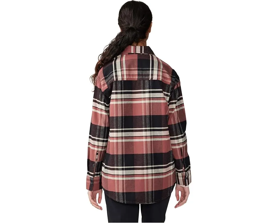 Фланелевая рубашка с длинными рукавами в клетку