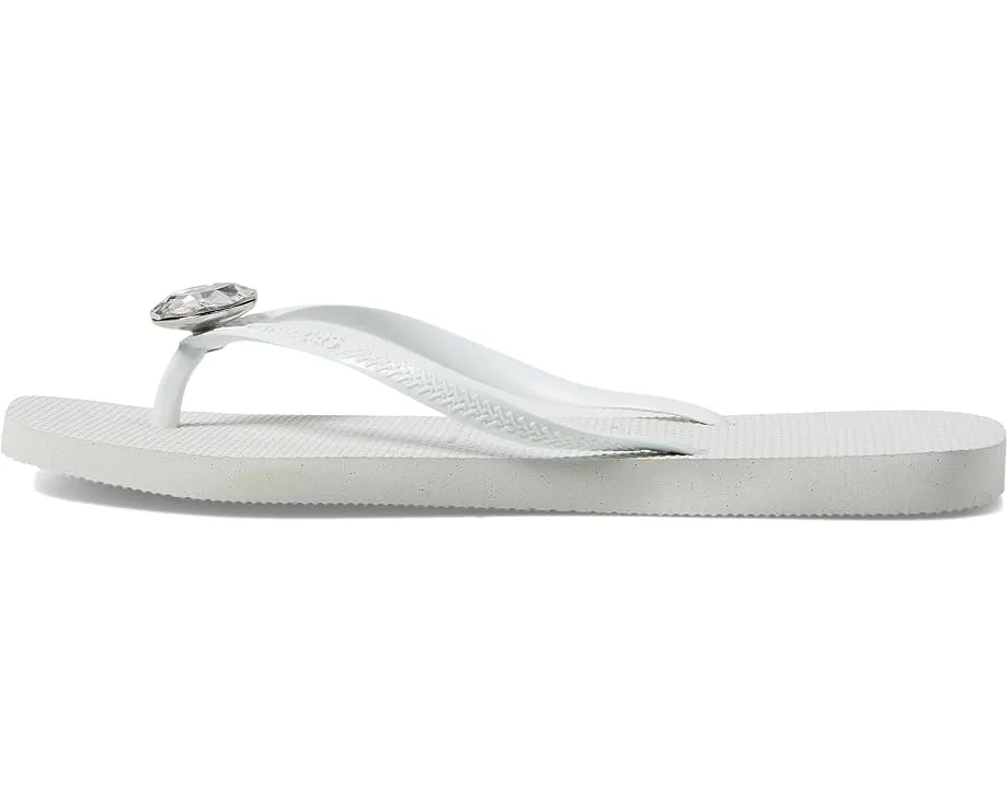 Havaianas Slim Square Centenary Diamond Sandals шлепанцы с кристаллом и квадратным носком