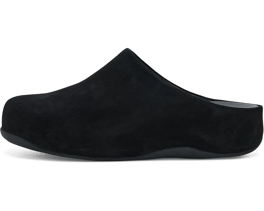 FitFlop Shuv клоги из замши с клиновидным каблуком и анатомической стелькой