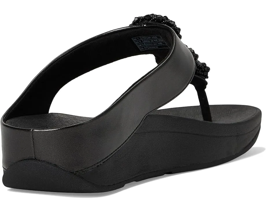 FitFlop Fino Beadie-Button с металлизированным межпальцевым ремешком и бусинами