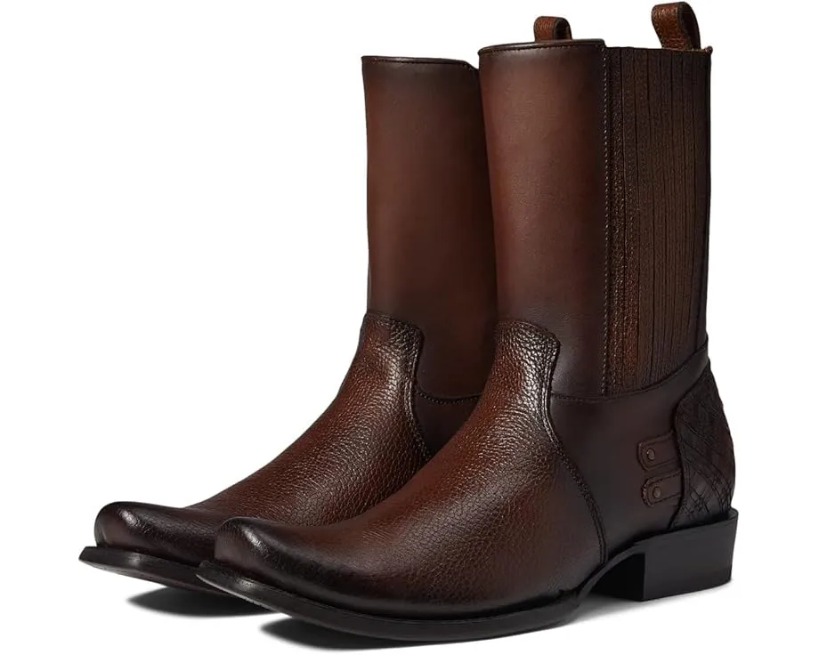 Ботильоны Cuadra CU406 из кожи с квадратным носком и платформой