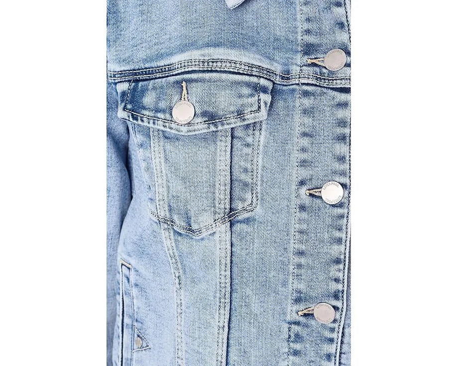 Джинсовая куртка Liverpool Los Angeles Classic с эластичностью и накладными карманами