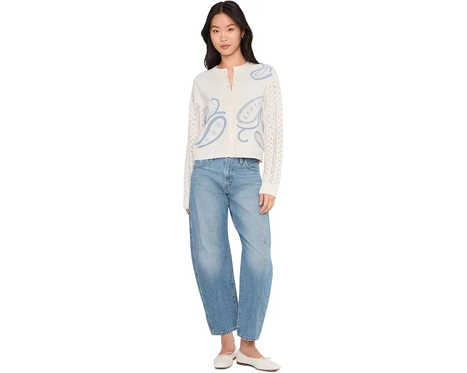 Splendid укороченный жаккардовый кардиган Gracie Jaquard с вышивкой