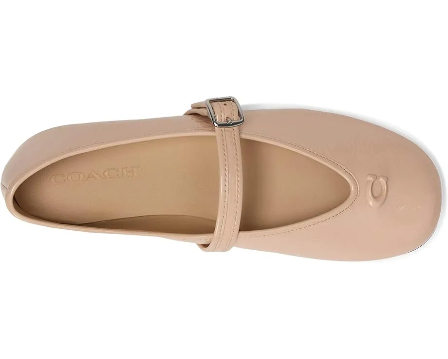 Туфли COACH Mary Jane с рельефным логотипом C из лаковой кожи