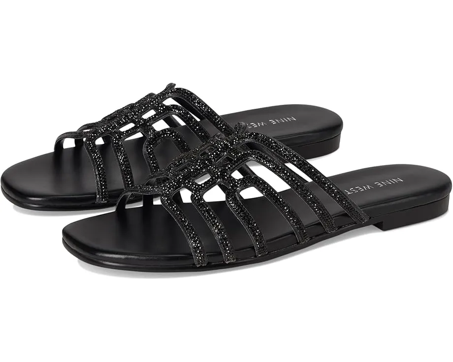 Плоские сандалии Nine West Timy с квадратным носком и украшениями