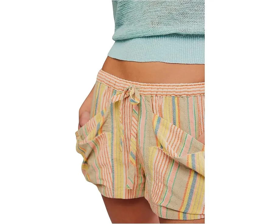 Шорты Good Fortune Stripe от Free People с кулиской и полоской