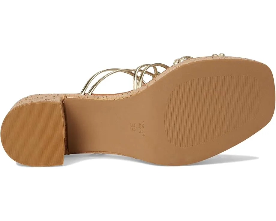 Сандалии Camryn с открытым квадратным носком на пробковом каблуке