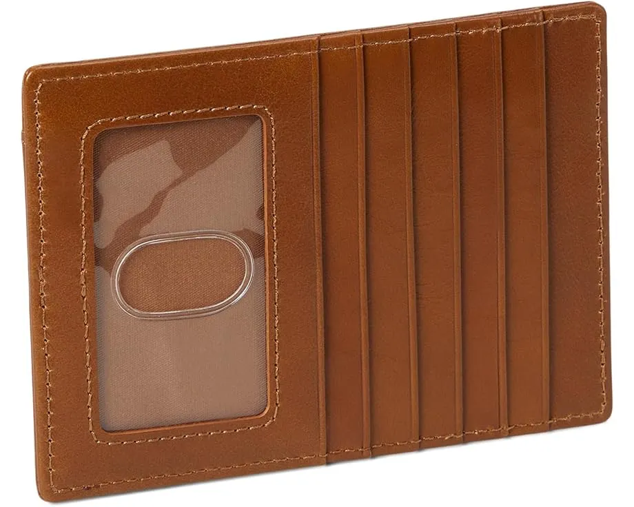 Кожаный кошелек HOBO Euro Slide на молнии с отделением для карт