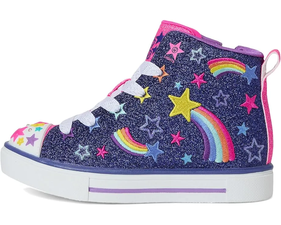 Детские кроссовки SKECHERS KIDS Twinkle Sparks 314831L с подсветкой и молнией