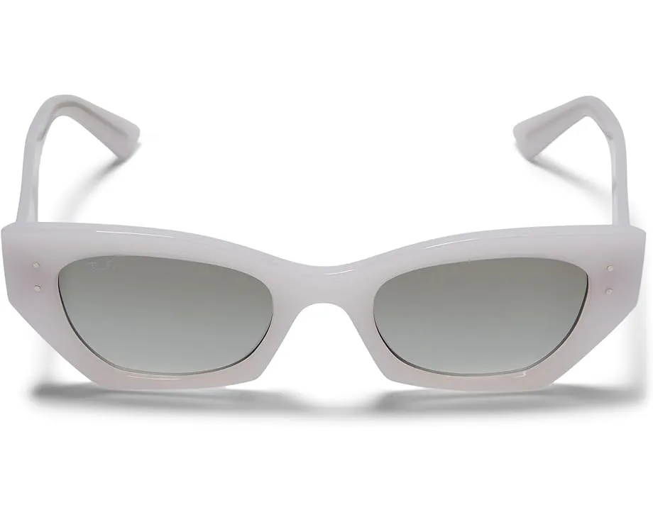 Солнцезащитные очки Ray-Ban Zena с биоацетатной оправой и геометрическими деталями