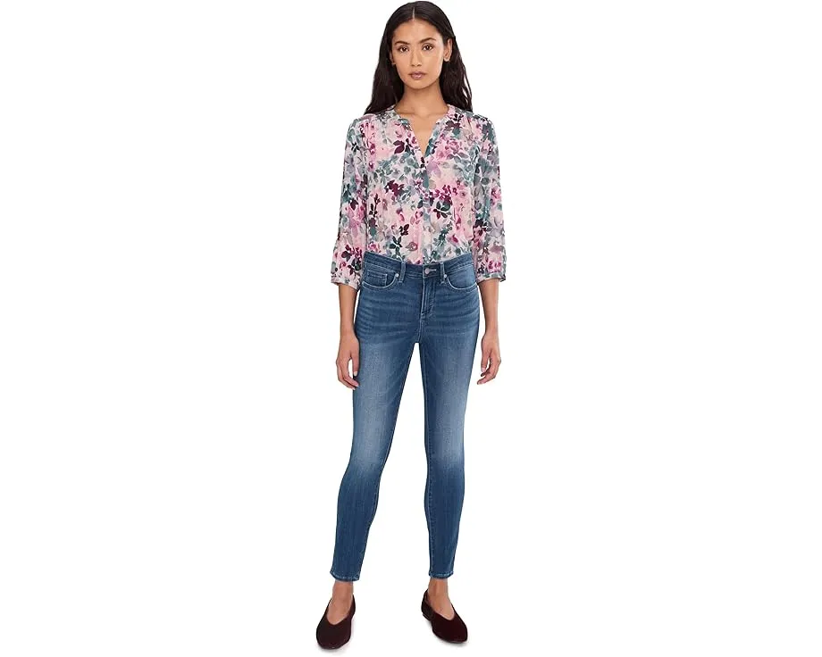 Блузка NYDJ Pintuck с защипами и скрытой застежкой