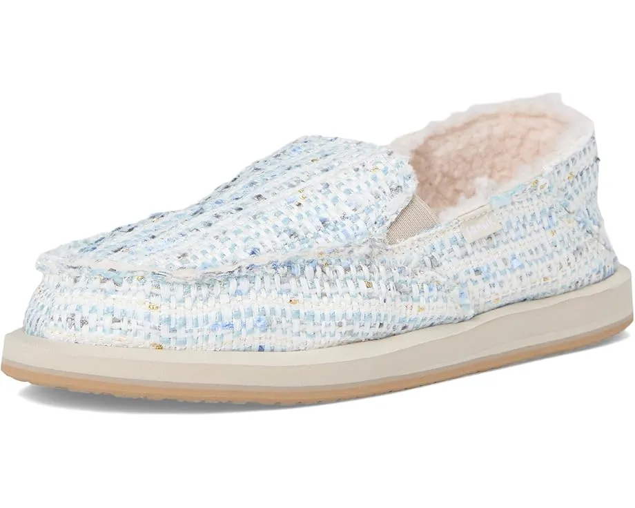 Sanuk Donna Tweed Chill с подкладкой из переработанного шера и подошвой Happy U