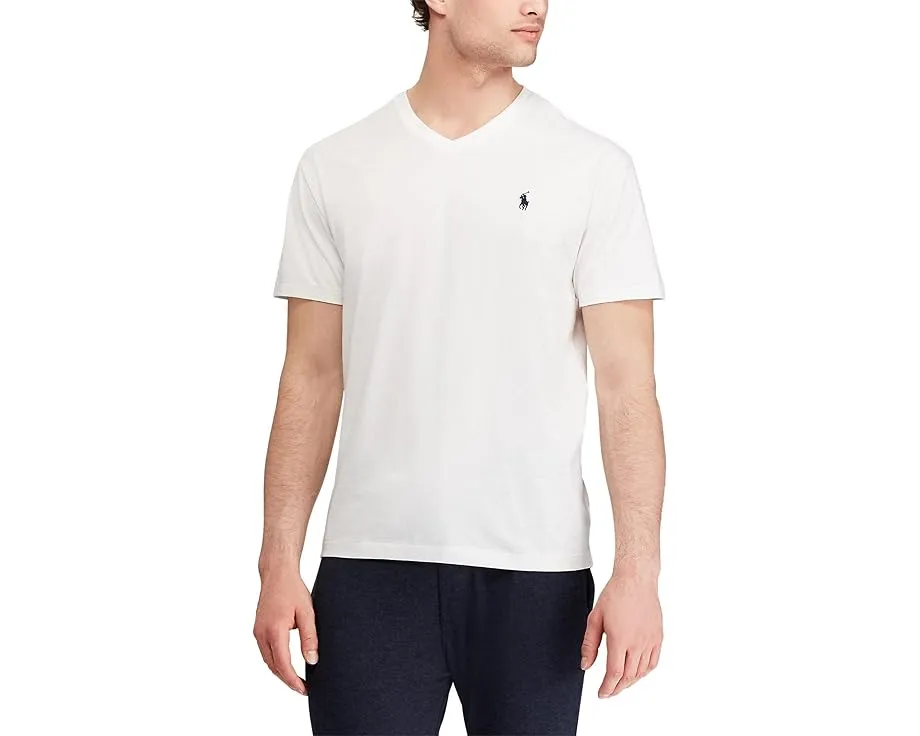 Классическая футболка Polo Ralph Lauren с V-образным вырезом и вышитым логотипом