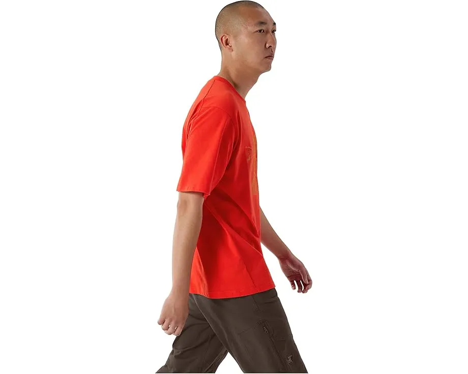 Футболка Arc'teryx Kragg Cotton Lithographica с принтом из хлопка