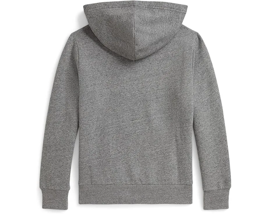 Polo Ralph Lauren Kids худи из флиса с принтом грузовика для подростков с карманом кенгуру