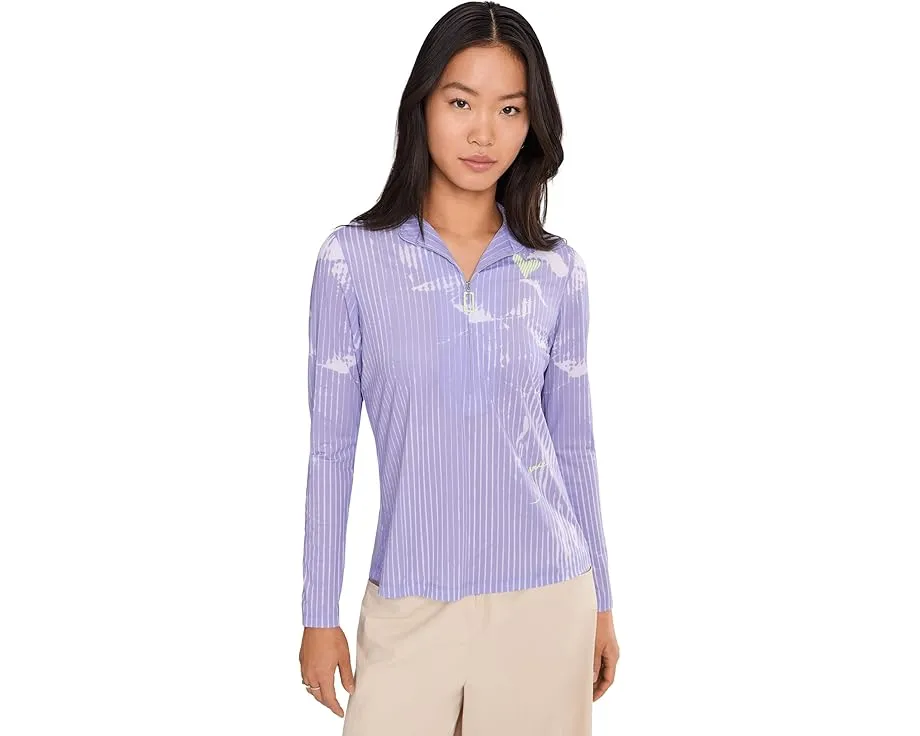 Топ Jamie Sadock с длинным рукавом и четвертью молнии Sunsense Piece of My Heart