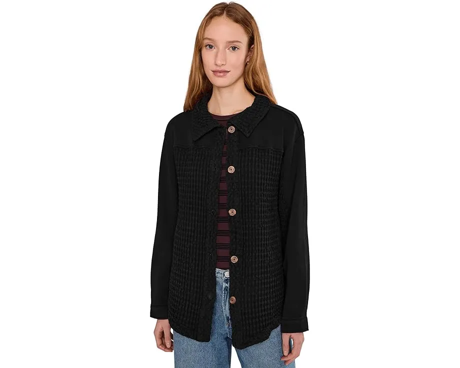 Оверсайз шакет из смесовых материалов с длинным рукавом Mod-o-doc